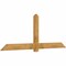 Ekena Millwork Eugene Rough Sawn Timber Gable Bracket, Western Red Cedar, 96"W x 36"H x 2"D x 6"F, 9/12 Pitch GBW096X36X0206EUG00RWR - alternate 2